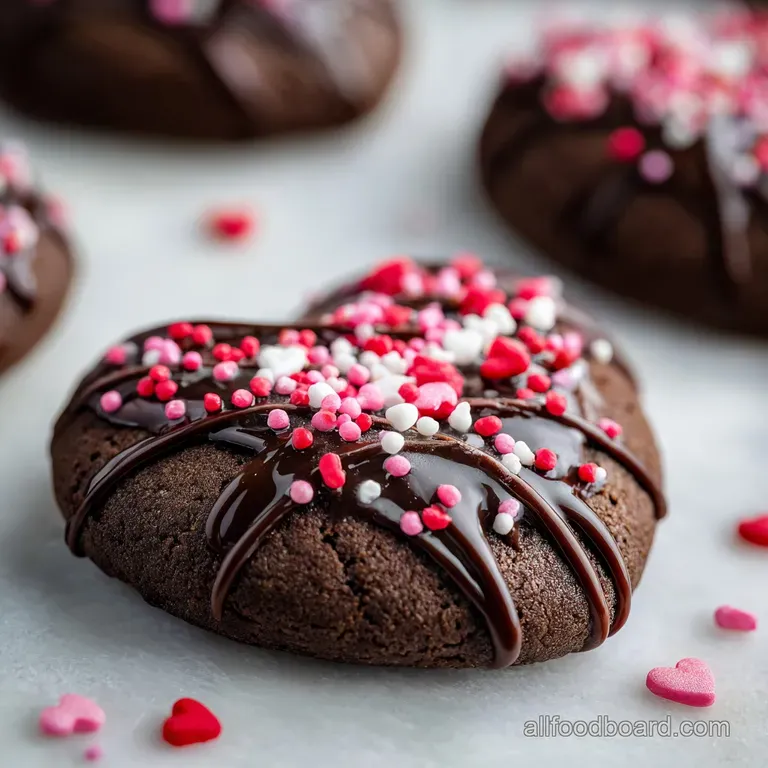 Valentine Ganache Cookies