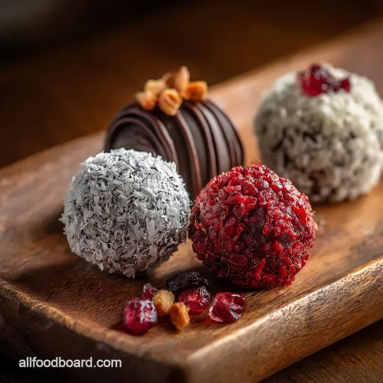 Valentines Day Treats Collection: the Ultimate Truffle Trio Recipe presentation