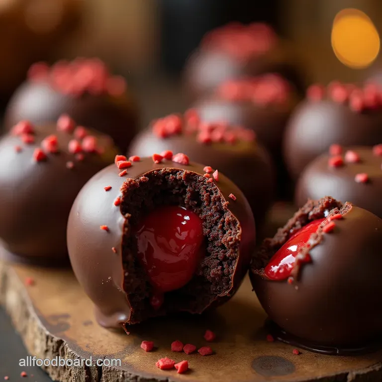 Draculas Delight Rich Chocolate Vampire Bite Cake Pops presentation