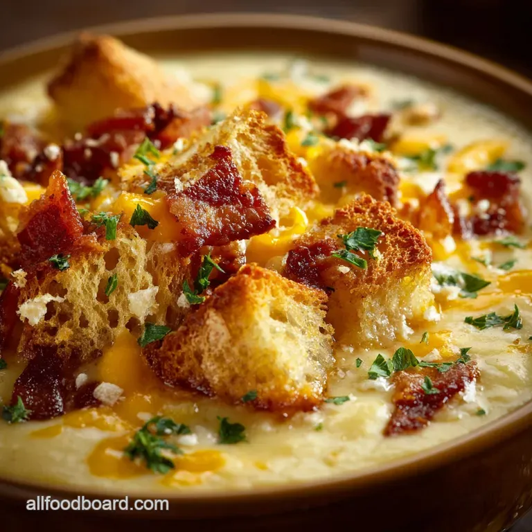 Cheesy Potato Soup: Thick Pub-Style Recipe presentation