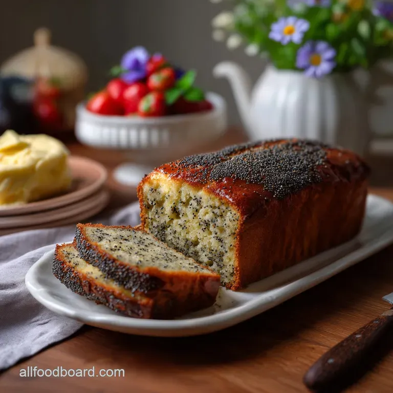 The Best Moist Poppy Seed Cake Recipe presentation