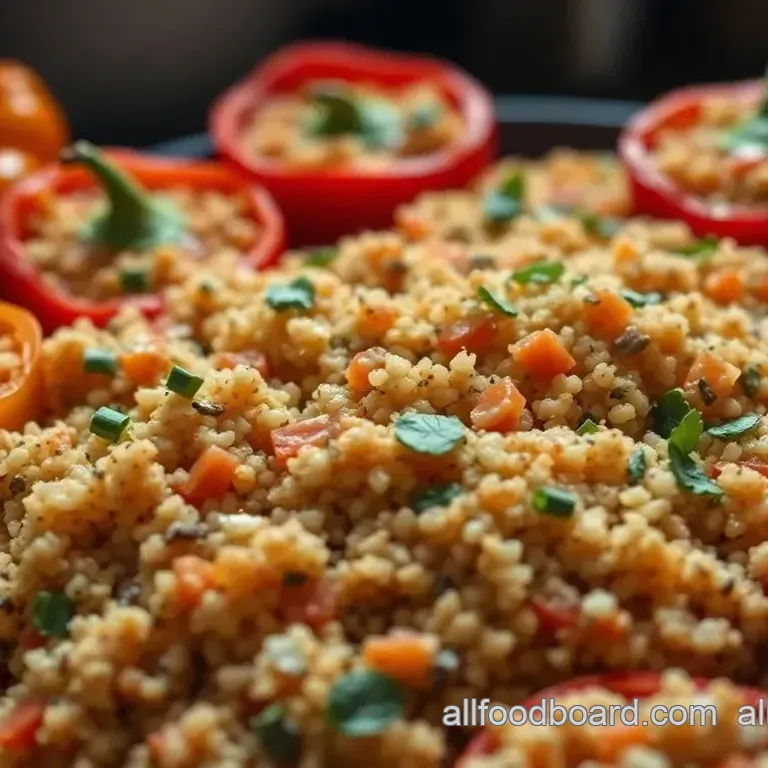 Vibrant Veggie-Stuffed Peppers with Quinoa & Feta