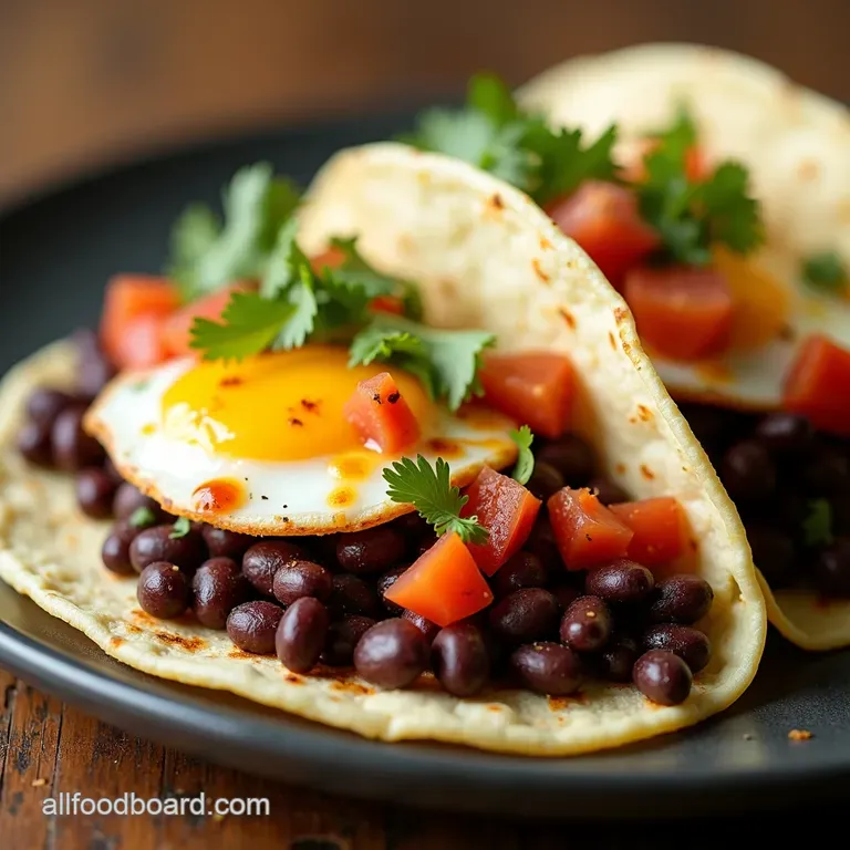 Wakey Wakey Black Bean Egg Tacos
