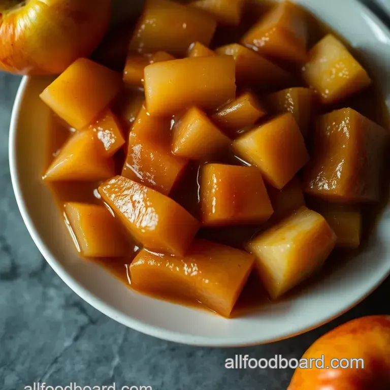 Warm and Cozy Apple Compote presentation
