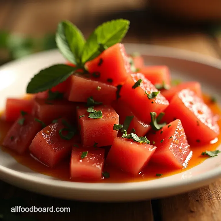 Watermelon Rind Chutney From Trash to Treasure presentation
