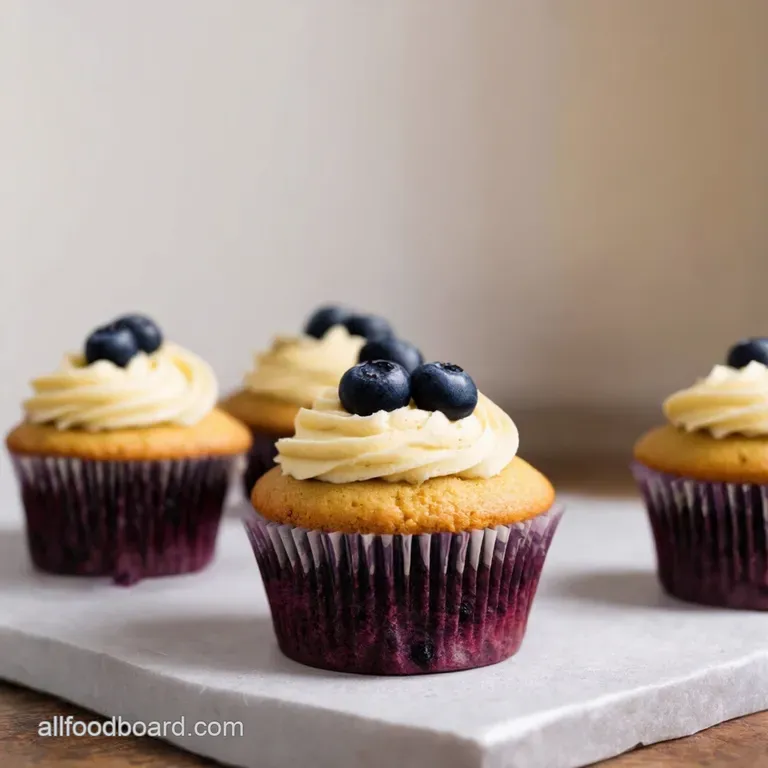White Chocolate Bliss Cupcakes presentation