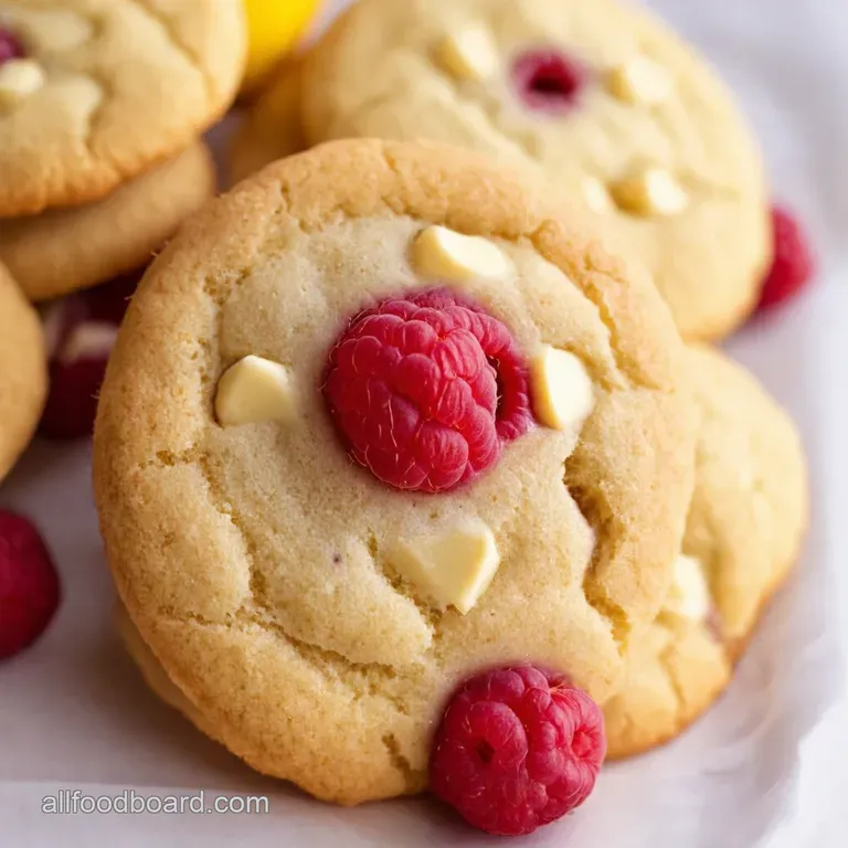 White Chocolate Lemon Raspberry Dream Cookies