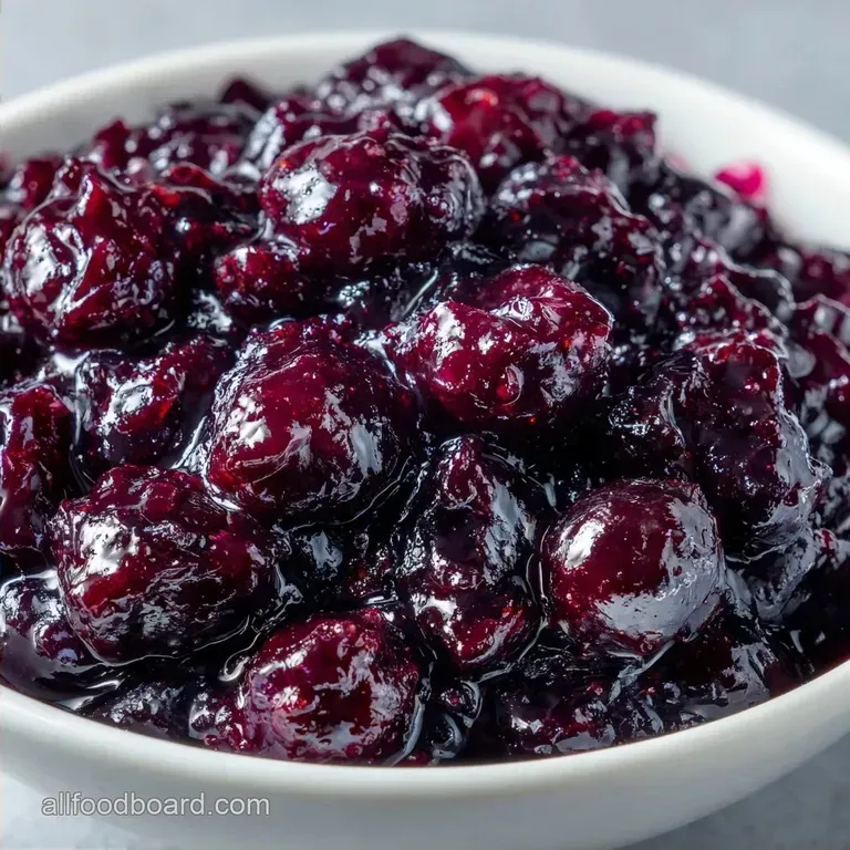 Wild Huckleberry Jam: Glossy and Thick