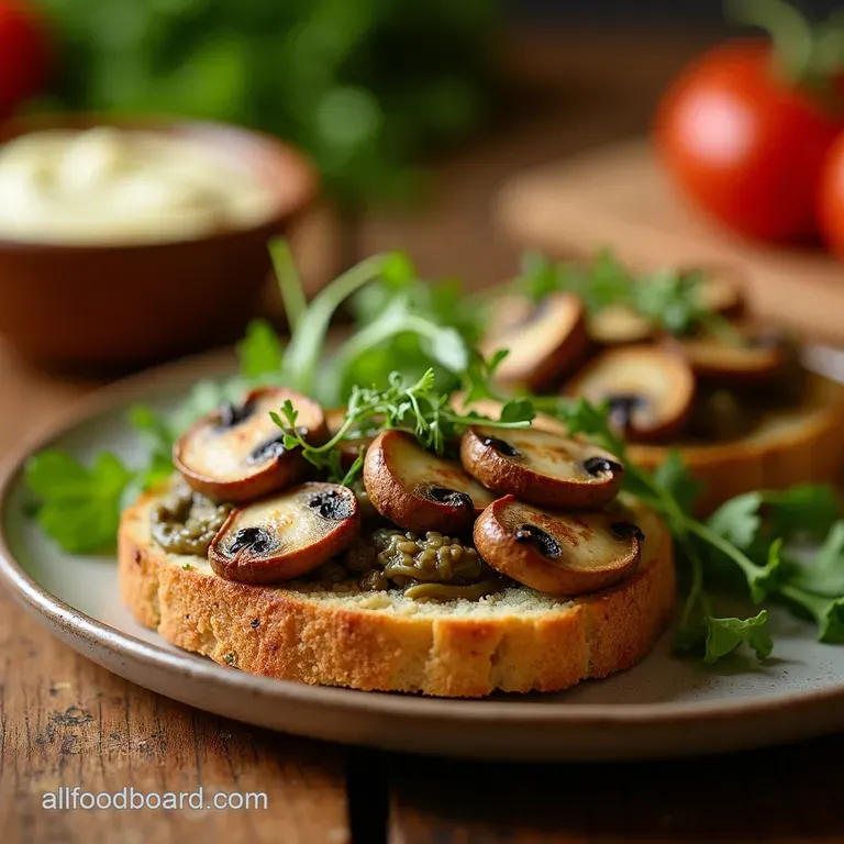 Wild Mushroom Sourdough Celebration Dressing presentation