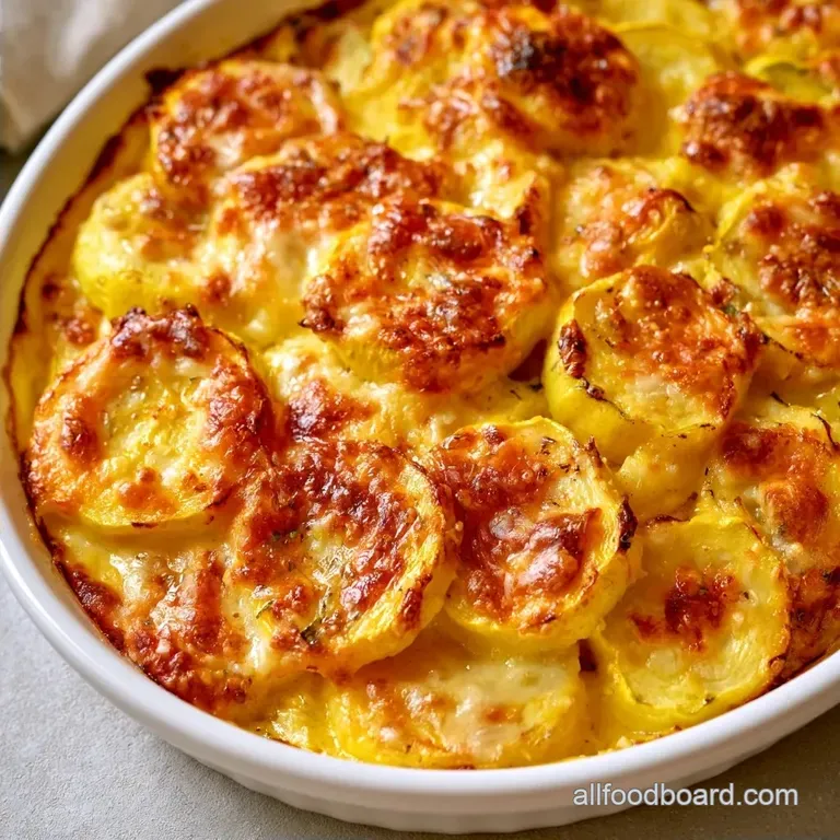 Old Fashioned Cheesy Yellow Squash Casserole