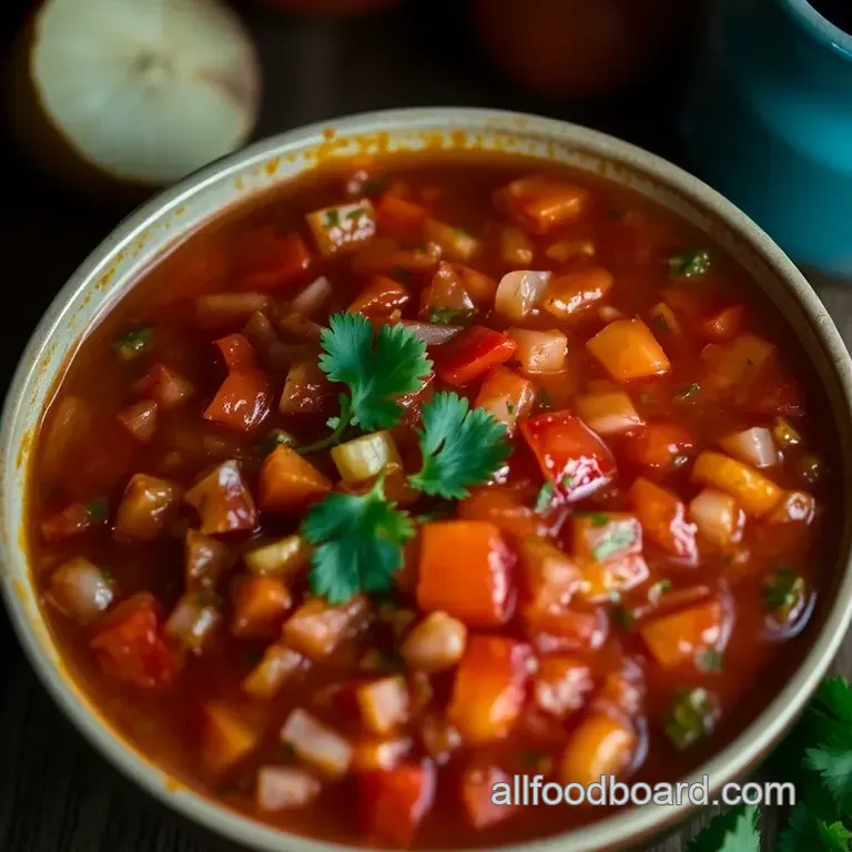 Zesty Fresh Salsa: A Flavorful Classic presentation