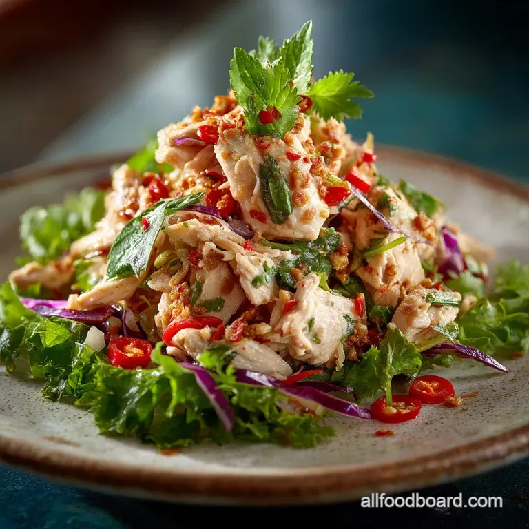 Thai Chicken Salad: Zesty Larb-Style Recipe
