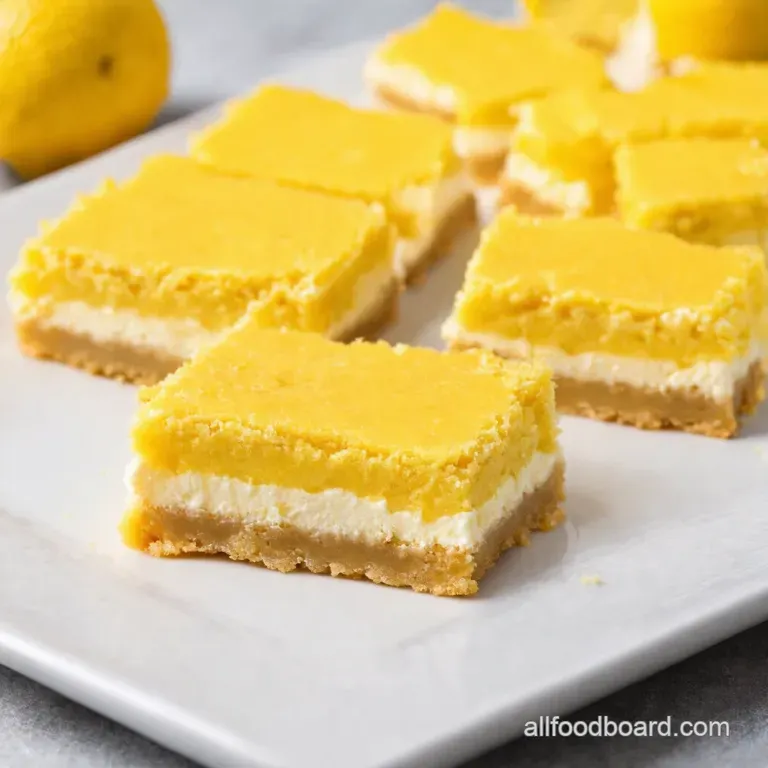 Zesty Lemon Dream Bars Creamy Tangy Sunshine on a Plate