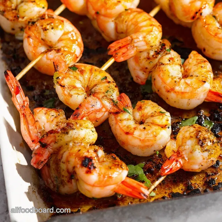 Zesty Lemon Herb Grilled Shrimp Skewers