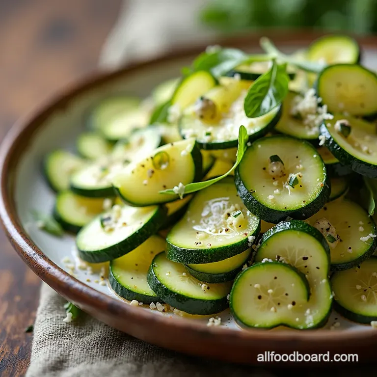 Zesty Zucchini Ribbon Salad A Light Easy Delight Zesty LemonHerb Zucchini Ribbon Salad