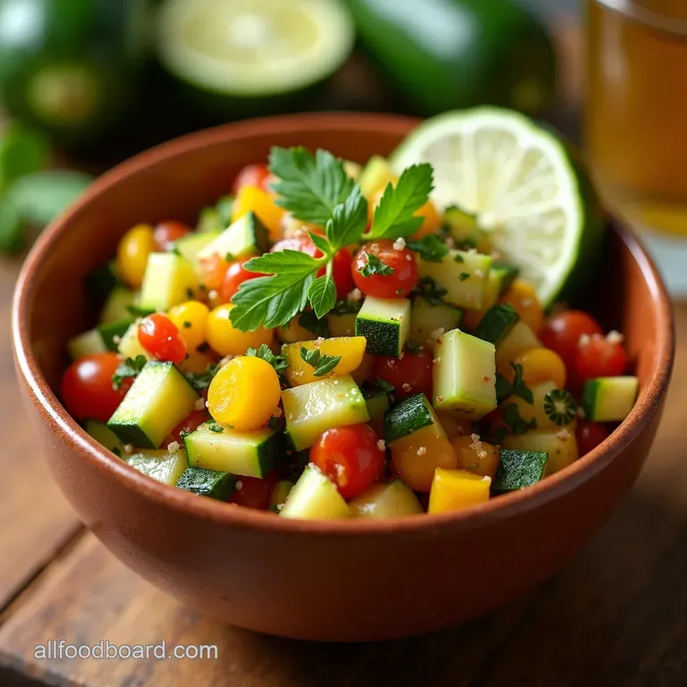 Zesty Zucchini Salsa A Summer Garden Delight presentation