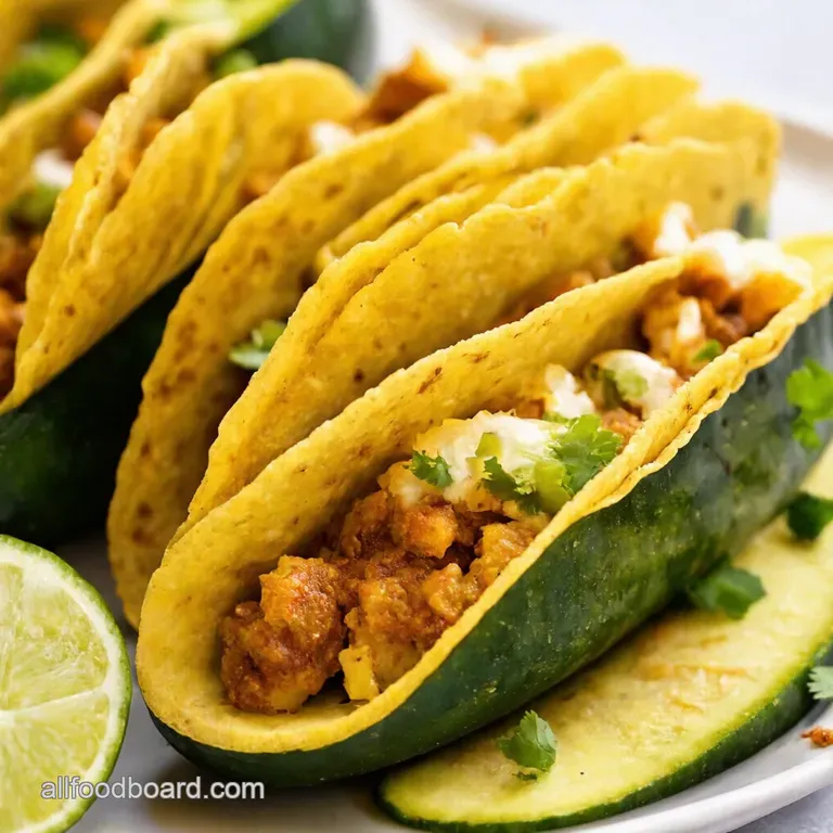 Zesty Zucchini Taco Boats A Fiesta in a Veggie presentation