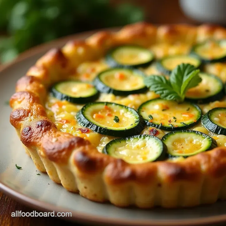 Sunshine Zucchini Cottage Cheese Crustless Quiche ProteinPacked Perfectly Light presentation