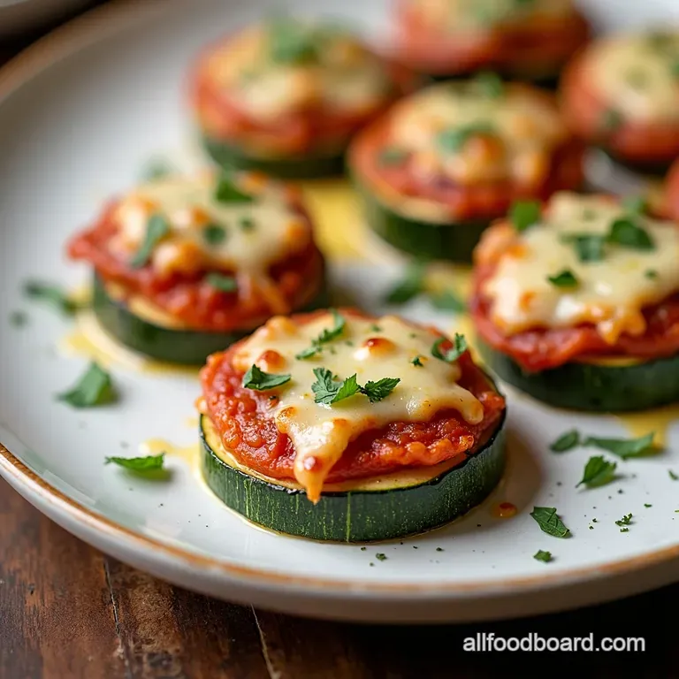 Zucchini Pizza Bites Cheesy Garlicky Goodness in Every Bite